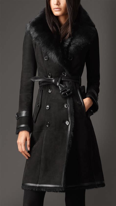 Burberry shearling for sale